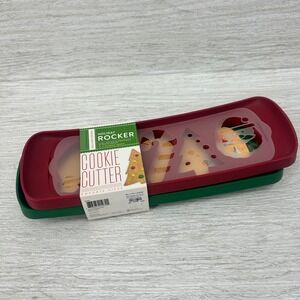 Williams Sonoma Holiday Rocker Cookie Cutter Set Festive Shapes NWT